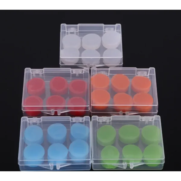 6PCS Earplugs Protective soft waterproof silicone airplugs