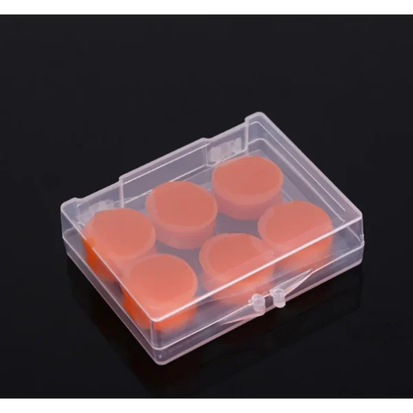6PCS Earplugs Protective soft waterproof silicone airplugs