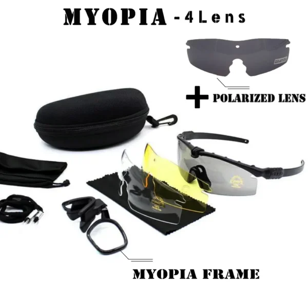 twtryway Outdoor Photochromic glasses 3.0 Ballistic Polarized goggles Protection Military glasses paintball shooting gafas