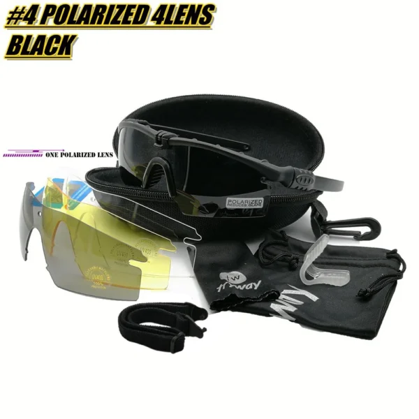twtryway Outdoor Photochromic glasses 3.0 Ballistic Polarized goggles Protection Military glasses paintball shooting gafas - Image 10