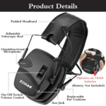 ZOHAN Earmuffs Active Noise cancellation Headphones for Shooting - Image 5