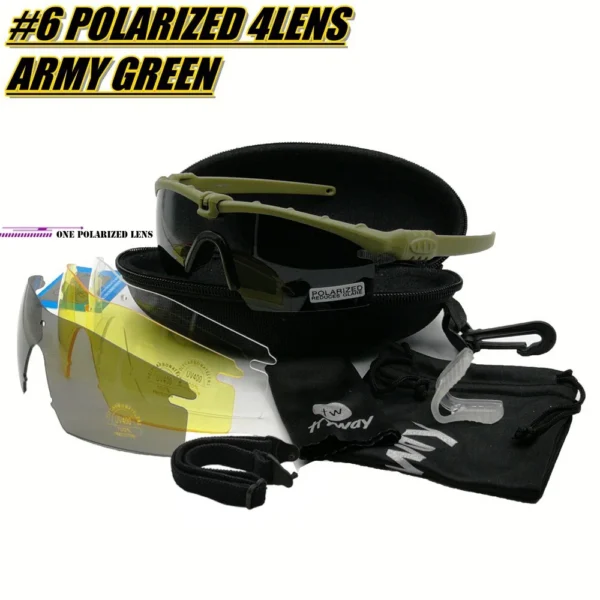 twtryway Outdoor Photochromic glasses 3.0 Ballistic Polarized goggles Protection Military glasses paintball shooting gafas