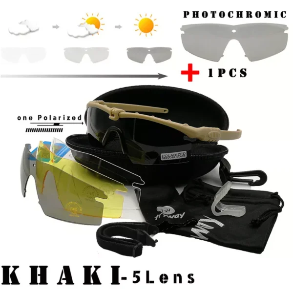 twtryway Outdoor Photochromic glasses 3.0 Ballistic Polarized goggles Protection Military glasses paintball shooting gafas - Image 14