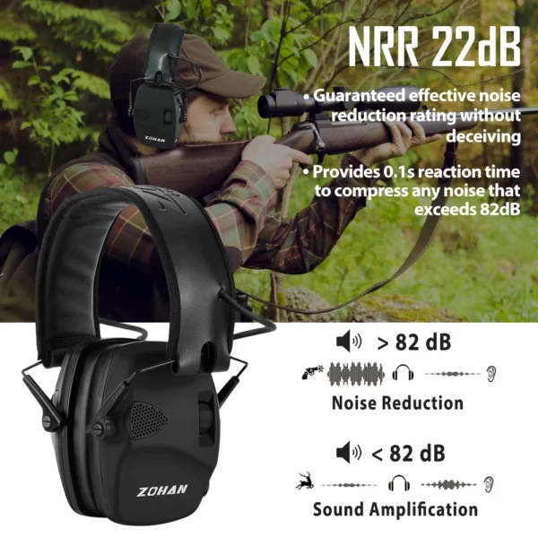 Electronic Shooting earmuffs Tactical headset Ear Protection Anti-noise Ear muff for Hunting Ear Defender Sound Amplification - Image 3