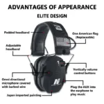 Tactical Earmuffs Active Noise Reduction Headphones for Shooting - Image 4