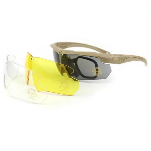 CS Shooting Glasses, Military Fan-Shaped Explosion-Proof Goggles Crossbow Goggles - Image 3