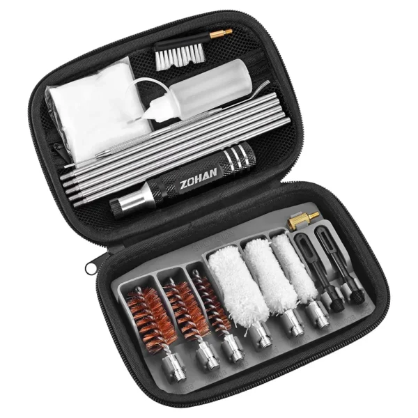 ZOHAN Tactical Shotgun Cleaning Kit For 12 20 410 GA Gauge Hunting Gun With Handles Cotton Mop And Bore Brushes - Image 7