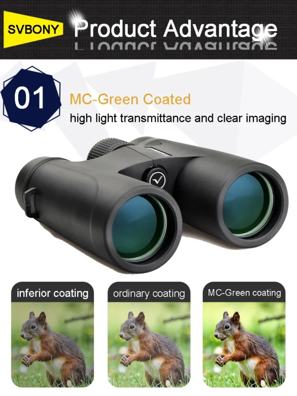 SVBONY SV40 Telescope Binoculars 8X32/10X42  Military Binoculars - Image 3