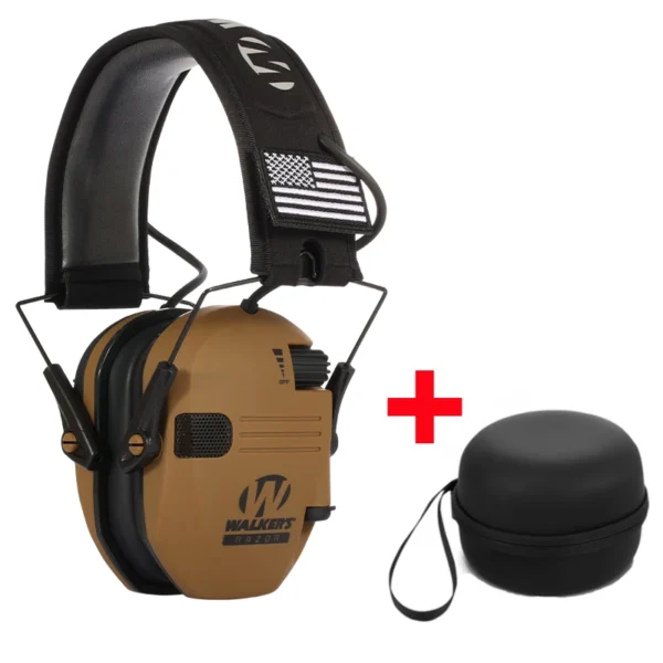 Tactical Electronic Shooting Earmuff Case Anti-noise Headset Foldable with bag - Image 8