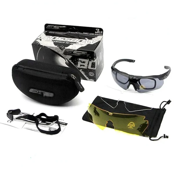 CS Shooting Glasses, Military Fan-Shaped Explosion-Proof Goggles Crossbow Goggles