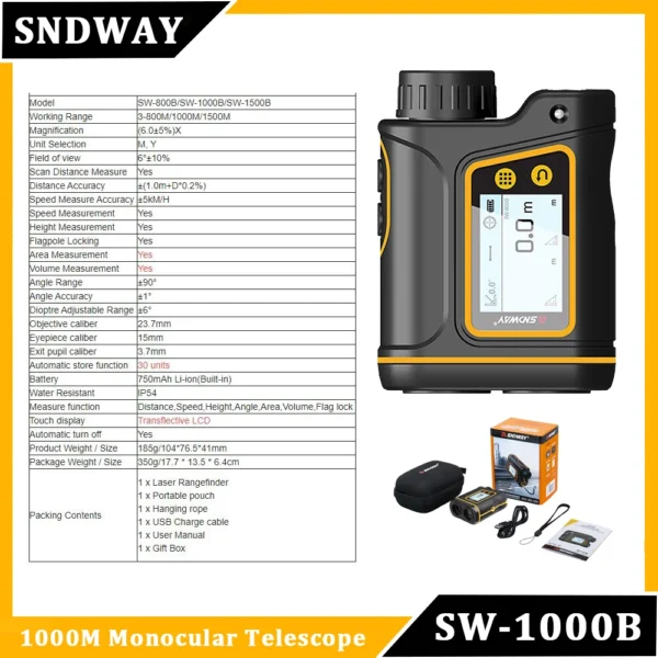 SNDWAY Rangefinder  1000M 1500M 2000M - Image 11