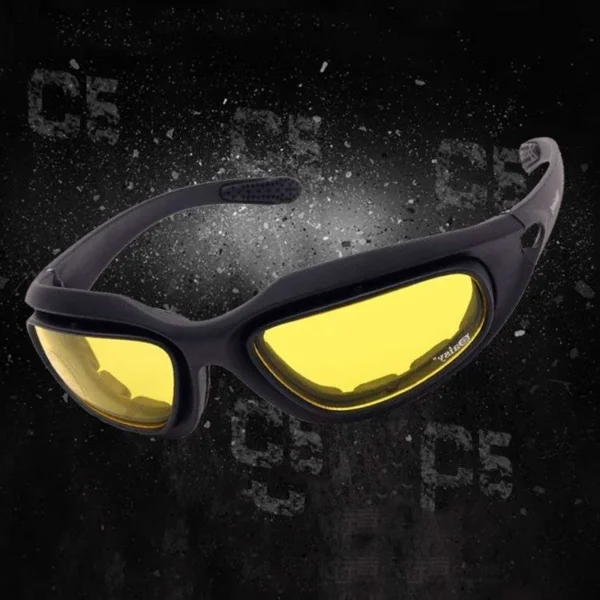 Military grade  Tactical Polarized Men Shooting Glasses  for Camping Hiking Cycling & Shooting - Image 2