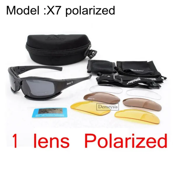 Daisy Tactical Polarized Glasses Military Goggles Army Sunglasses with 4 Lens Original Box Men Shooting Hiking Eyewear Gafas - Image 7