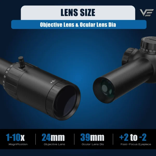 Vector Optics Constantine 1-10x24 SFP LPVO Riflescope 30mm Monotube With 11 Levels Illumination - Image 2