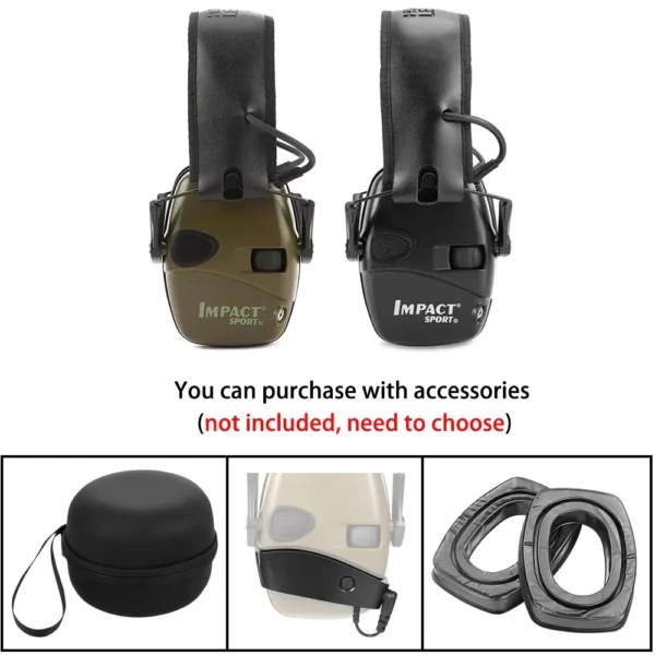 Honeywell Tactical Electronic Shooting Earmuff Anti-noise Headphone Sound Amplification Hearing Protection Headset Foldable - Image 3