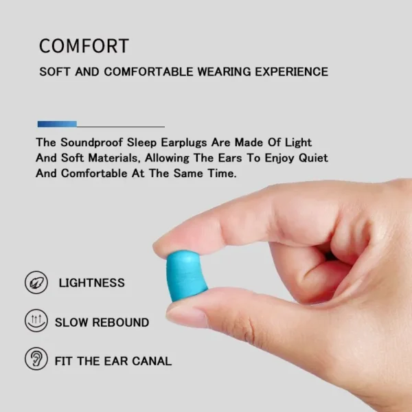 50 PCs Earplugs Noise Reduction, Protection and  Sound Insulation Foam