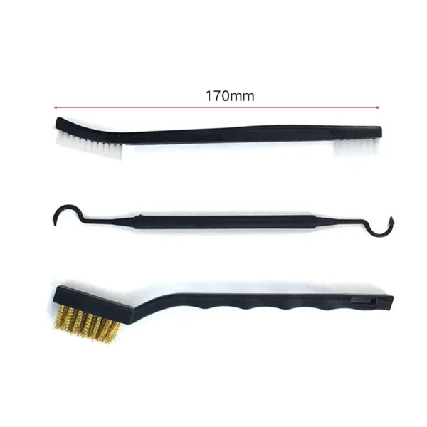 ALLSOME Double-end Steel Wire Brush & Nylon Pick Set Universal Hunting Gun Cleaning Kit