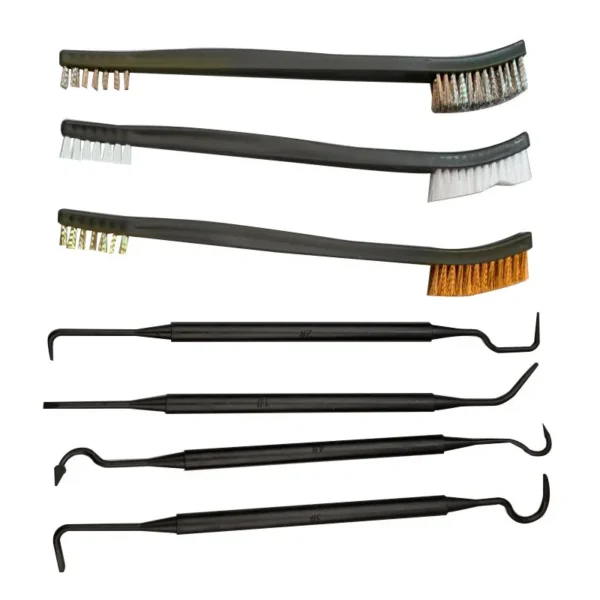 ALLSOME Double-end Steel Wire Brush & Nylon Pick Set Universal Hunting Gun Cleaning Kit - Image 7