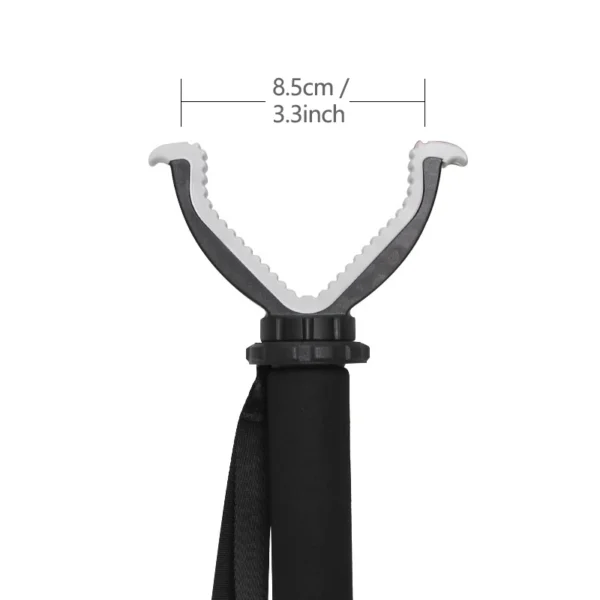Aluminum Telescopic Monopod Shooting Camera Rack Rotating V Yoke Mount Adapter for Hunting Shooting Stick with Shoulder Strap