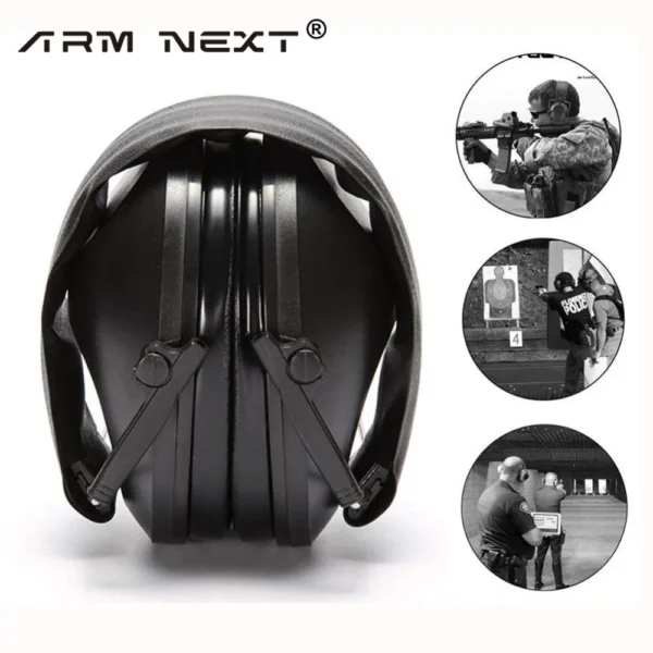 Anti-Noise Ear Plugs Tactical Hunting Folding Ear Defenders - Image 5