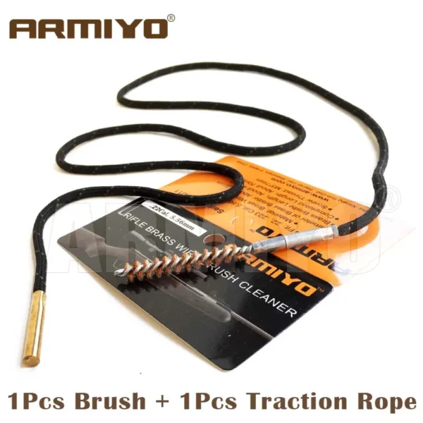 Armiyo Gun Bore Brush .22Cal 5.56mm Airsoft Rifle Barrel Cleaning Kit Shooting Accessories Screw Thread Size 8-32 m4 - Image 7