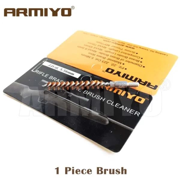 Armiyo Gun Bore Brush .22Cal 5.56mm Airsoft Rifle Barrel Cleaning Kit Shooting Accessories Screw Thread Size 8-32 m4 - Image 2