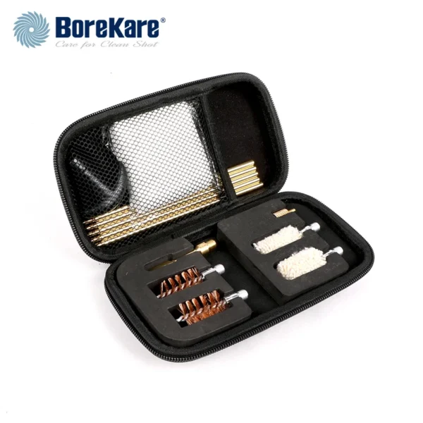 BoreKare Gun Cleaning Kit Compact Bronze Brush Brass Rod for 12GA And 20 Gauge