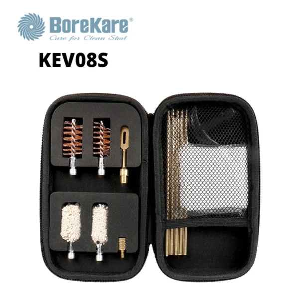BoreKare Gun Cleaning Kit Compact Bronze Brush Brass Rod for 12GA And 20 Gauge