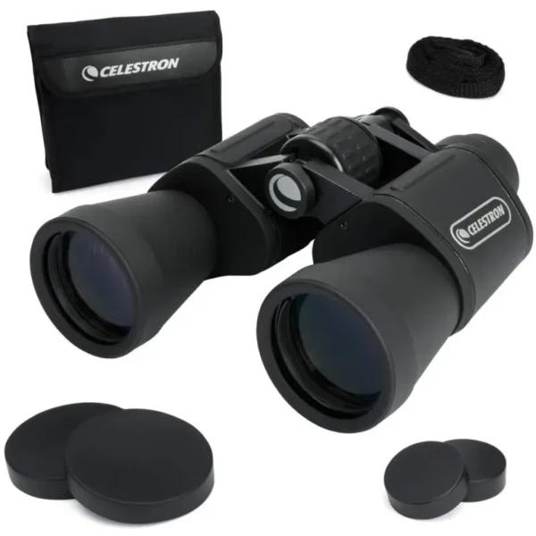 Celestron-UpClose G2 Binoculars with Multi-Coated Prism, Glass Resistant Binoculars, Rubber Armored, 10x50, 20x50
