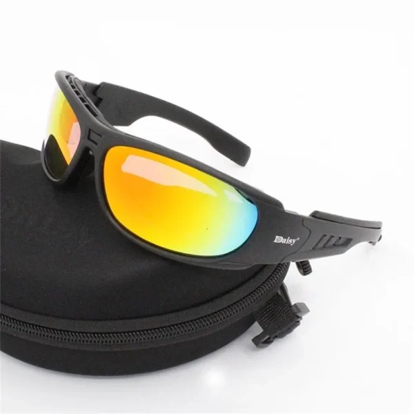 Daisy C6 Polarized Glasses CS Army Tactical  Hunting Shooting Airsoft Bullet-proof Military C5 Goggles with 4 Lens Kit - Image 5
