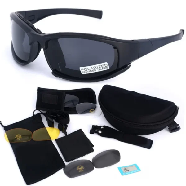 Daisy X7 Military Goggles Bullet-proof Army C6 Polarized Sunglasses 4 Lens Hunting Shooting Airsoft Cycling Motorcycle Glasses - Image 6