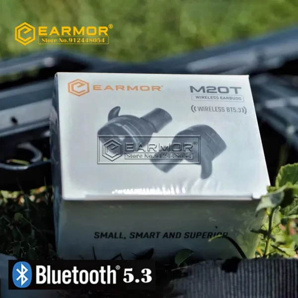 EARMOR Bluetooth Earplugs M20T BT5.3 Ver Military Electronic Noise Reduction Hearing Protection Earplug for Range Shoot  and Hunting