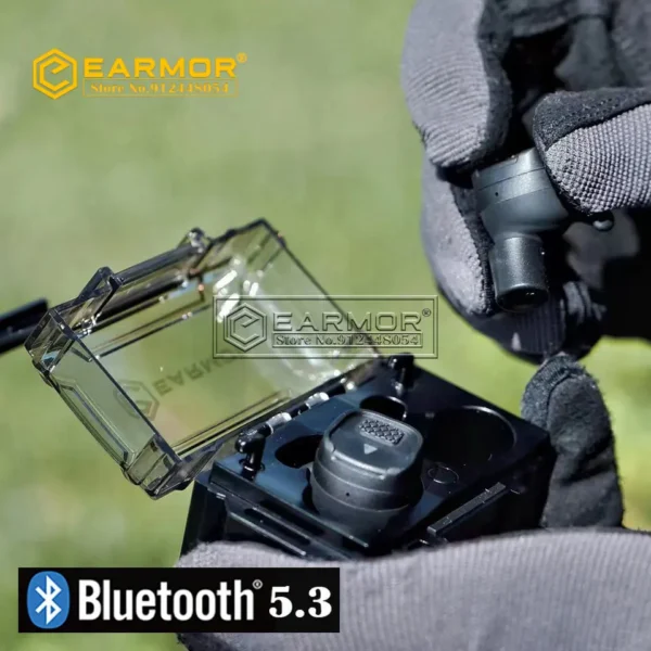 EARMOR Bluetooth Earplugs M20T BT5.3 Ver Military Electronic Noise Reduction Hearing Protection Earplug for Range Shoot  and Hunting - Image 3