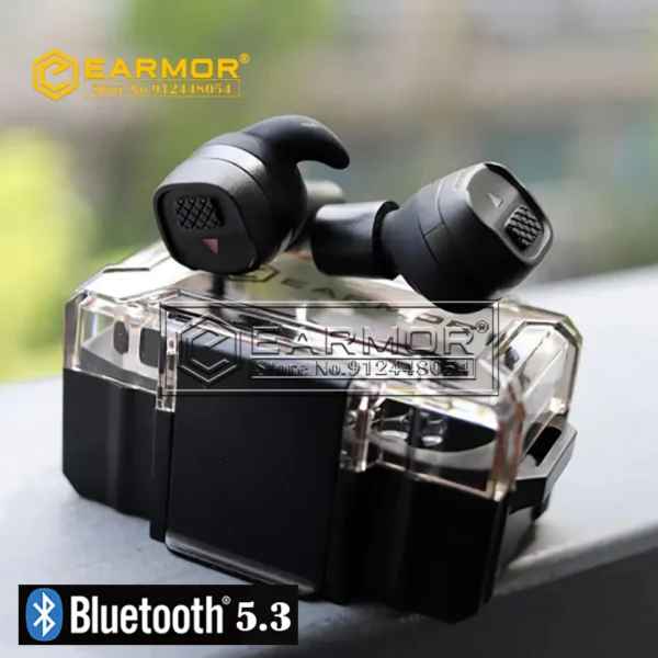 EARMOR Bluetooth Earplugs M20T BT5.3 Ver Military Electronic Noise Reduction Hearing Protection Earplug for Range Shoot  and Hunting