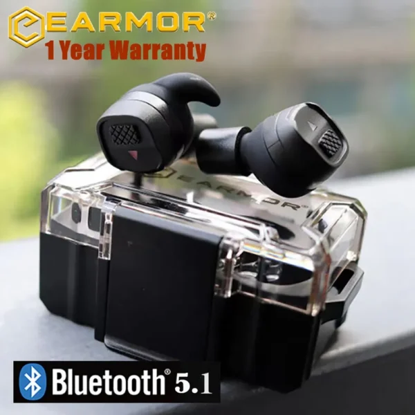 EARMOR M20T 2023 New Bluetooth Earbuds Outdoor Hunting Shooting Earbuds Tactical Headset Electronic Hearing Protection - Image 7