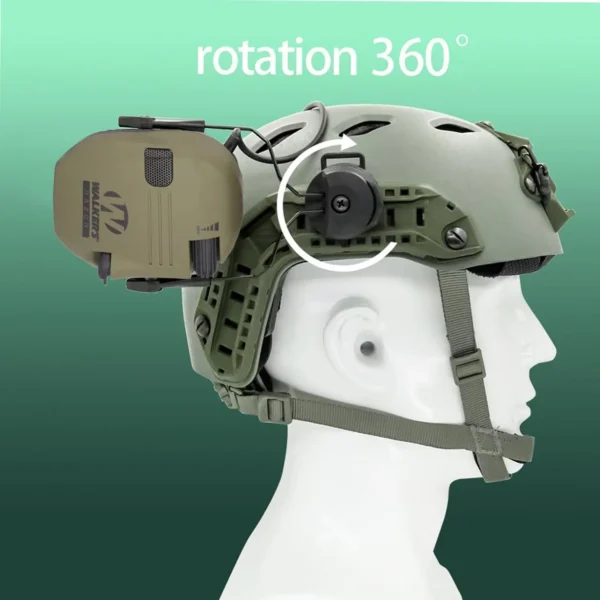Electronic Shooting Headset Helmet Mounted Version Hunting Noise Reduction Tactical Headset Hearing Protection - Image 6