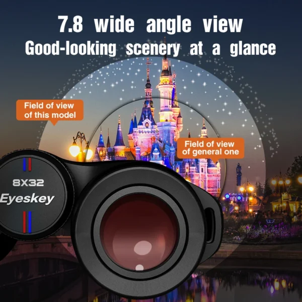 Eyeskey High Power ED Binoculars 10X42 IPX8 Waterproof Bak4 Prism Optics