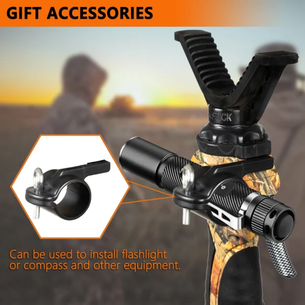 FIERY DEER Shooting Stick  hunting tripod with adjustable height