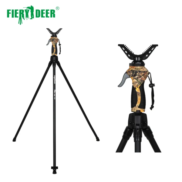 FIERY DEER Shooting Stick  hunting tripod with adjustable height