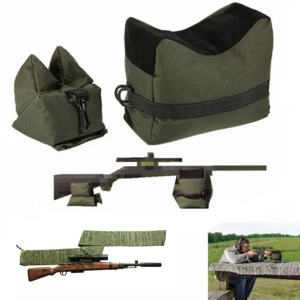 Front & Rear Stand Bag Tactical ear Shooting Rifle support for Hun range shooting