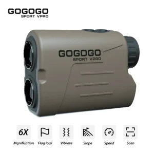 Gogogo Sport Vpro 1000m Laser Rangefinder  6X Telescope Speed Slope Flaglock GS03D