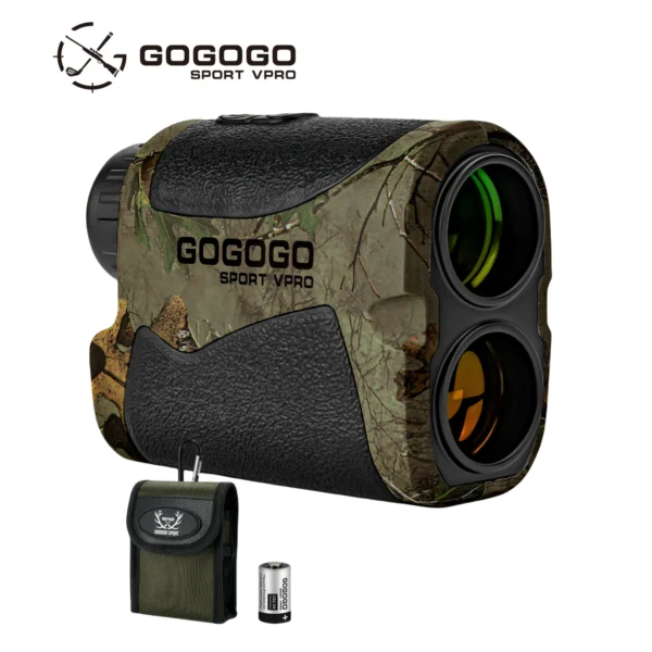 Gogogo Sport Vpro Hunting Rangefinder 800m/900y Laser Range Finder with Golf Hunting Mode Flaglock 6X Lens Telescope GS07CA