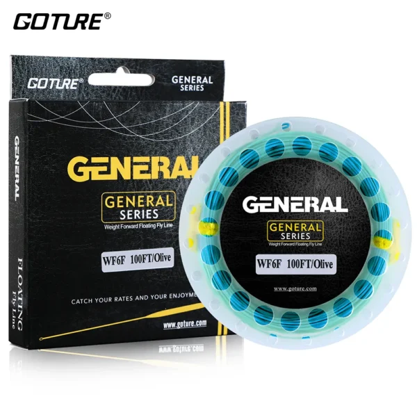 Goture GENERAL Fly Line 30M/100FT WF 3/4/5/6/7/8F Weight Forward Floating Fly Fishing Line with Welded Loops