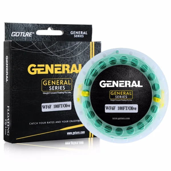 Goture GENERAL Fly Line 30M/100FT WF 3/4/5/6/7/8F Weight Forward Floating Fly Fishing Line with Welded Loops