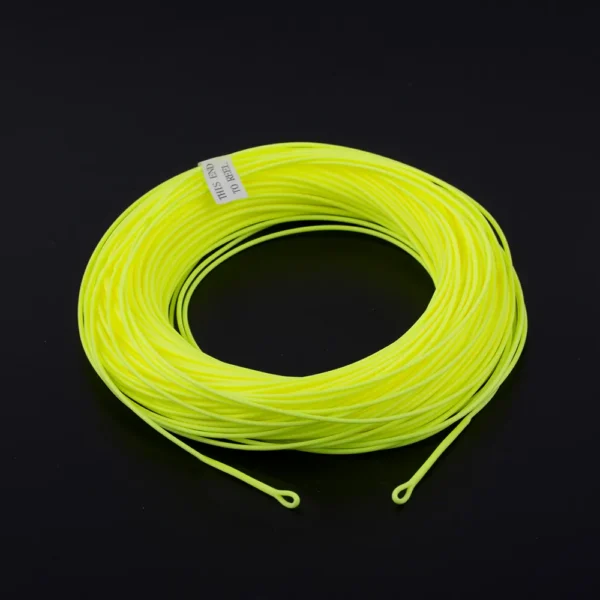 HERCULES Fly Fishing Line Floating Weight Forward with Double Welded Loop, Fluorescent Yellow WF5F WF6F WF7F WF8F 100FT