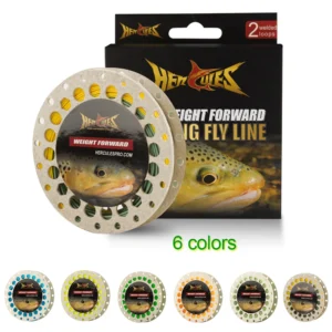 HERCULES Fly Fishing Line Floating Weight Forward with Double Welded Loop, Fluorescent Yellow WF5F WF6F WF7F WF8F 100FT