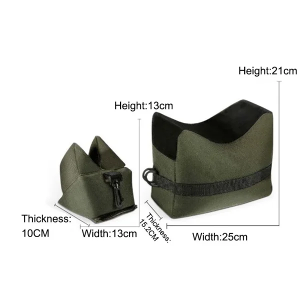Hunting and shooting gun rest sand bags Front and Back - Image 3