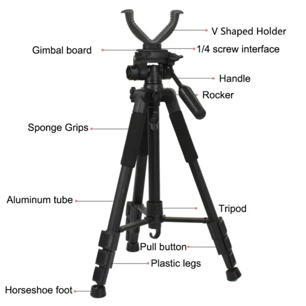 Hunting  Tripod  Rack Aluminum V-Yoke Shooting Rack