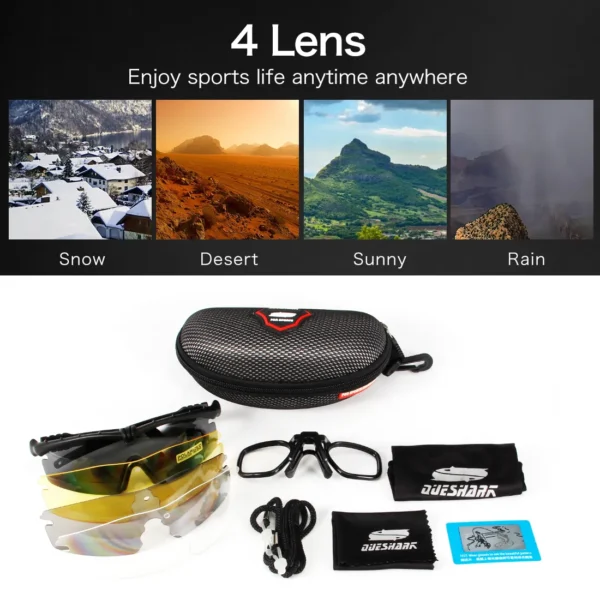 Men Women Army BALLISTIC 3.0 Protection Military Glasses Paintball Shooting Goggles Tactical MTB Cycling Polarized Sunglasses - Image 6