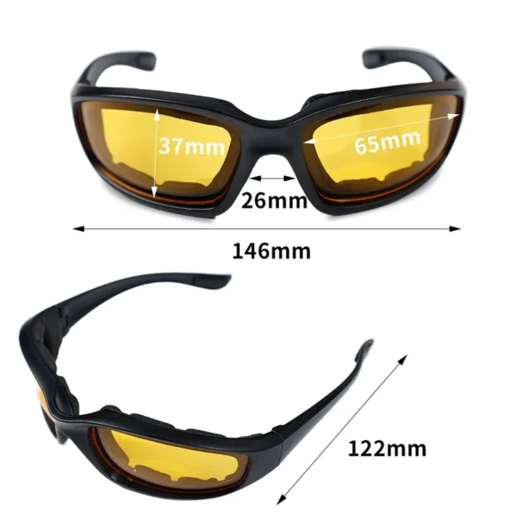 Military grade  Tactical Polarized Men Shooting Glasses  for Camping Hiking Cycling & Shooting